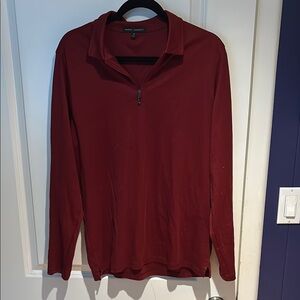 Robert Barakett Crimson Long Sleeve Shirt - M